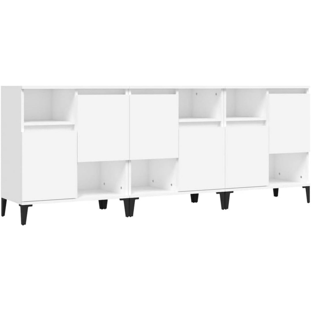 3 Exemplare von dem Hochschrank im Set in Weiss