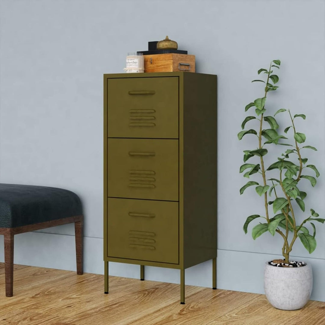Sideboard mit den Massen 42.5 x 35 x 101.5 cm in Gruen