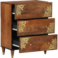 Sideboard mit den Massen 60 x 33 x 75 cm in Braun aus Mangoholz