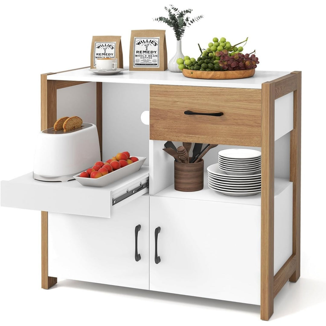 Sideboard mit 2 Tueren und einer ausziehbaren Konstruktion
