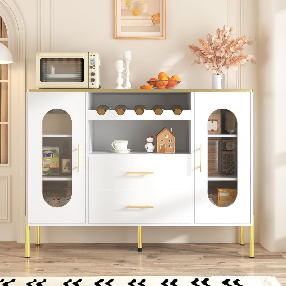 Sideboard mit 2 Tueren und gerundeten Konturen