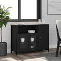 Sideboard mit den Massen 100 x 35 x 75 cm in Schwarz