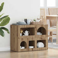 Sideboard mit den Massen 80.5 x 35 x 59 cm in Eichenbraun