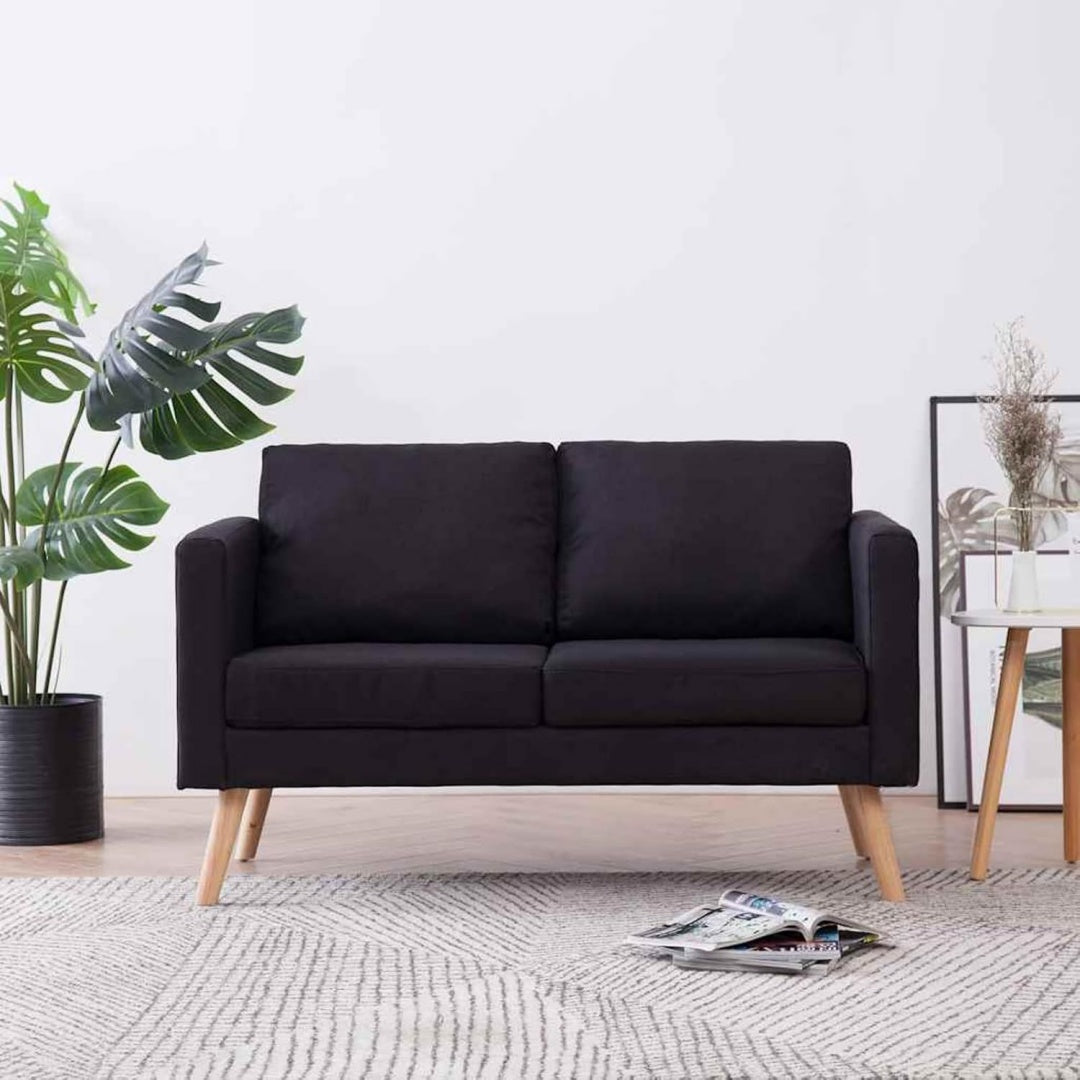 Sofa aus Stoff in Schwarz