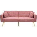 Ein Metallgestell praegt das Sofa