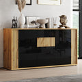 Sideboard mit 3 Tueren und glaenzenden Oberflaechen